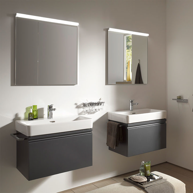 Laufen - Frame 25 Horizontal Mirror with Aluminium Frame - 1000 x 700mm Feature Large Image