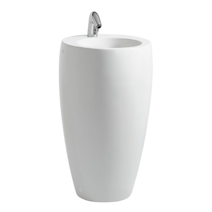 Laufen - Ilbagno Alessi One 1 Tap Hole 530mm Freestanding Basin with Integrated Pedestal - 11972 Lar