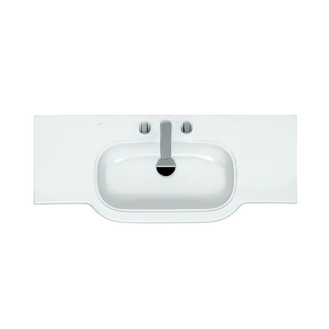 Laufen - Lb3 Classic 1250mm Countertop Basin - 2 x Tap Hole Options Profile Large Image