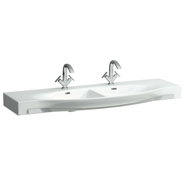 Laufen - Palace 1500mm Double Countertop Basin with Towel Rail - 14706 Large Image