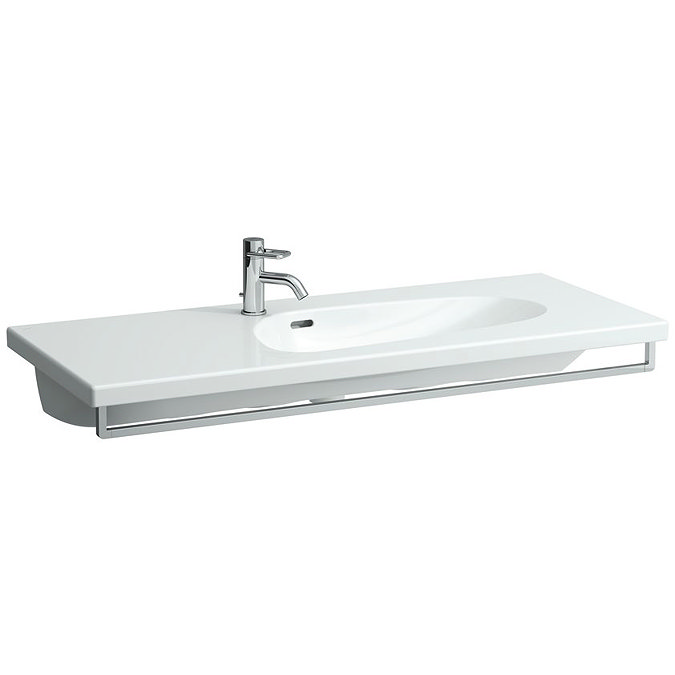 Laufen - Palomba 1 Tap Hole 1200mm Countertop Basin with Towel Rail Large Image