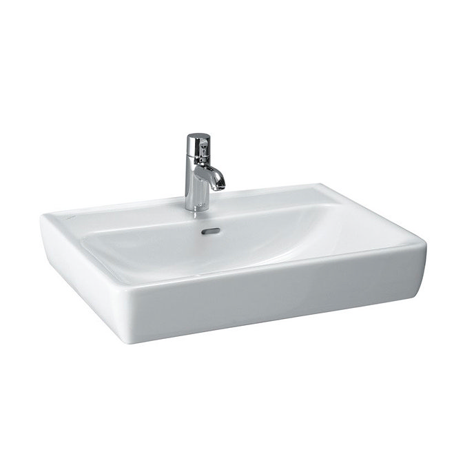 Laufen - Pro 1 Tap Hole Basin with Ground Base - 5 x Size Options Large Image