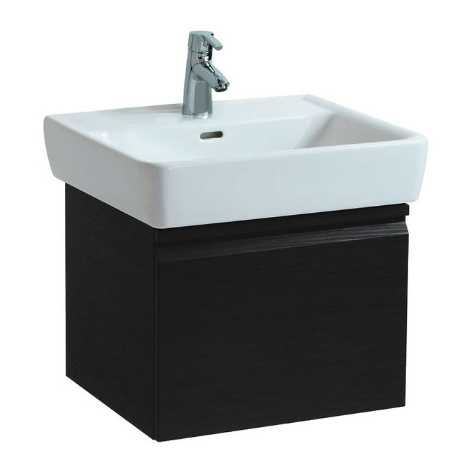 Laufen Pro 470mm Single Drawer Vanity Unit - Wenge Large Image