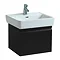 Laufen Pro 470mm Single Drawer Vanity Unit - Wenge Large Image