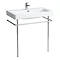 Laufen Pro Basin with Chrome Stand - 1 Tap Hole Profile Large Image