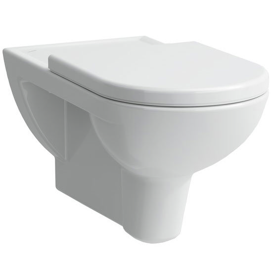 Laufen - Pro Liberty Wall Hung Pan with Antibacterial Seat (Extended Projection) - PROWC11 Large Image