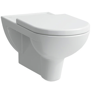 Laufen - Pro Liberty Wall Hung Pan with Antibacterial Seat (Extended Projection) - PROWC11 Profile Large Image