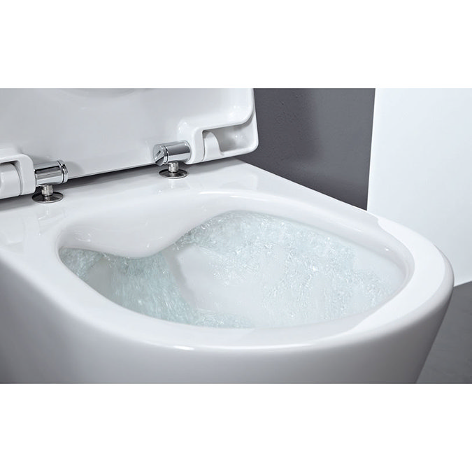 Laufen - Pro Rimless Wall Hung Pan with Antibacterial Seat Feature Large Image