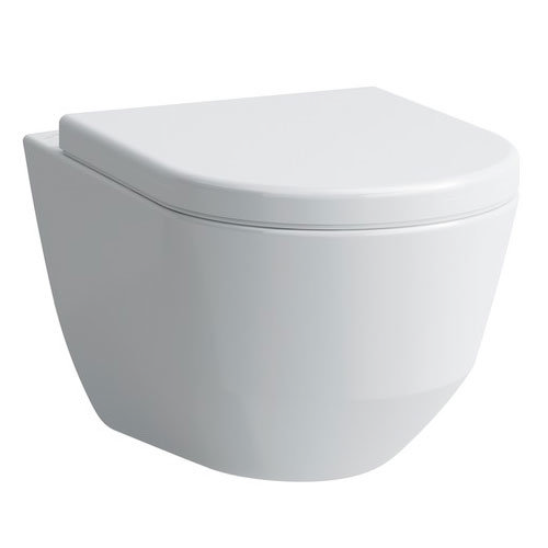 Laufen - Pro Rimless Wall Hung Pan with Antibacterial Seat Large Image