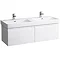 Laufen - Pro S 1260mm 2 Drawer Vanity Unit and Double Basin - 2 x Colour Options Large Image