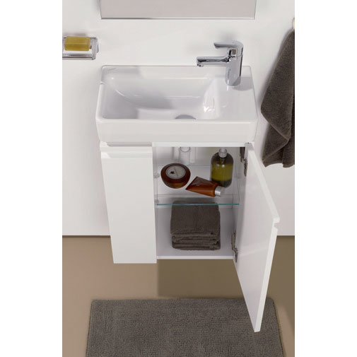 Laufen - Pro S Single Door Asymmetrical Vanity Unit and Basin - Right Hand Door - 4 x Colour Options