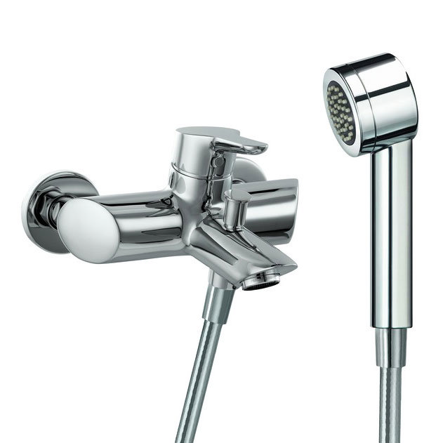 Laufen - Twin Pro Wall Mounted Bath Shower Mixer with Kit Large Image