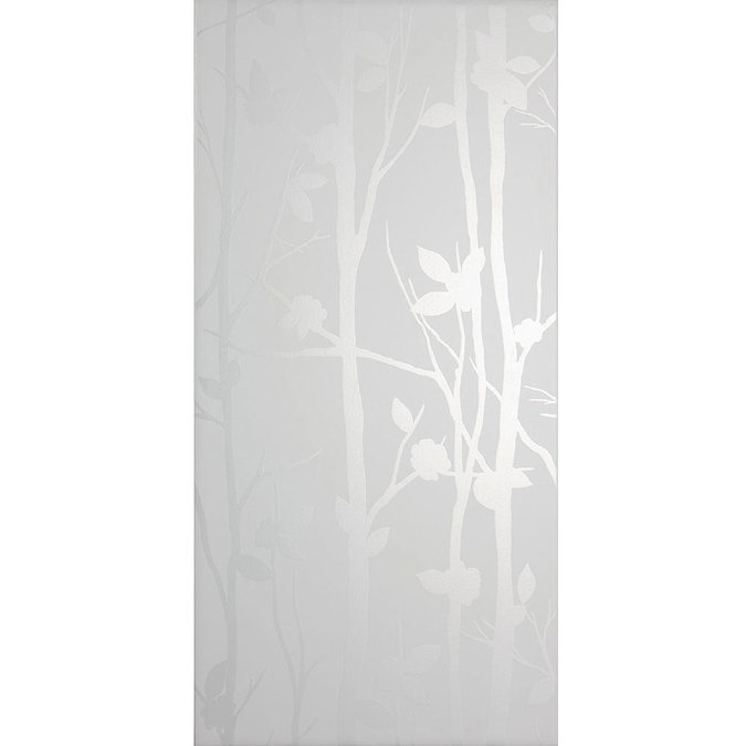 Laura Ashley Cottonwood Feature White Wall Tiles - 248 x 498mm - LA51454  Profile Large Image