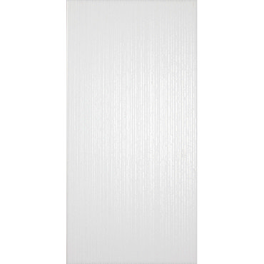 Laura Ashley - 8 Cottonwood Linear White Satin Wall Tiles - 248x498mm - LA51461 Profile Large Image