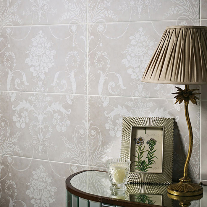 Laura Ashley Josette Dove Grey Decor Wall Tiles (Part A) - 298 x 498mm - LA51607 Large Image