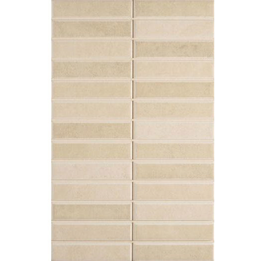 Laura Ashley - 10 Malvern Beige Mosaic Wall Satin Tiles - 248x398mm - LA50846 Large Image