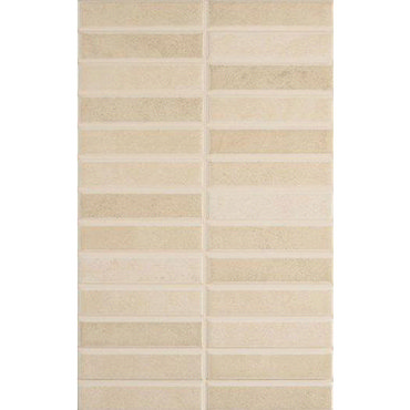 Laura Ashley - 10 Malvern Beige Pressed Mosaic Wall Satin Tiles - 248x398mm - LA51270 Profile Large 