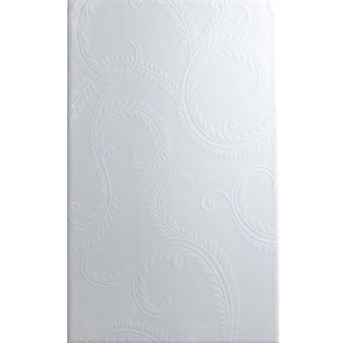 Laura Ashley - 10 Marchmont White Wall Gloss Tiles - 248x398mm - LA51294 Large Image