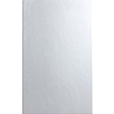 Laura Ashley - 10 Marchmont White Wall Gloss Tiles - 248x398mm - LA51294 Profile Large Image