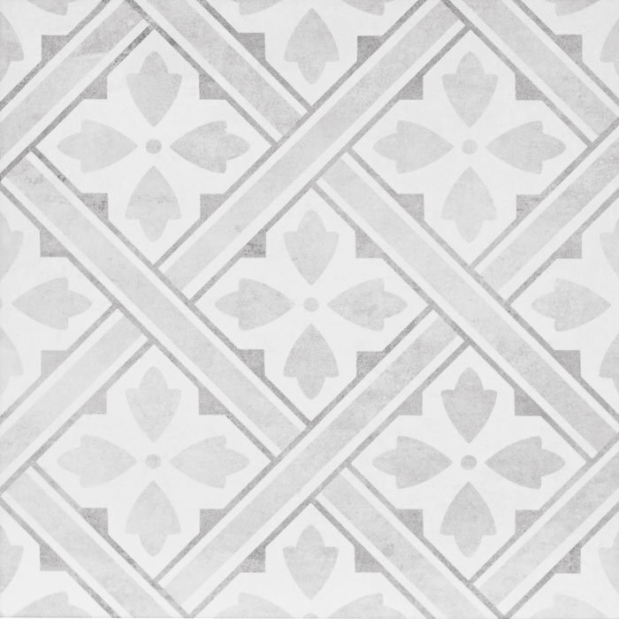 Laura Ashley Mr Jones Dove Grey Floor Tiles - 331 x 331mm - LA52017  Profile Large Image