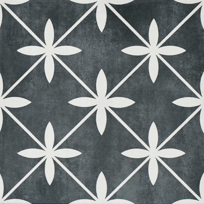 Laura Ashley Wicker Charcoal Floor Tiles - 331 x 331mm - LA51980  Profile Large Image
