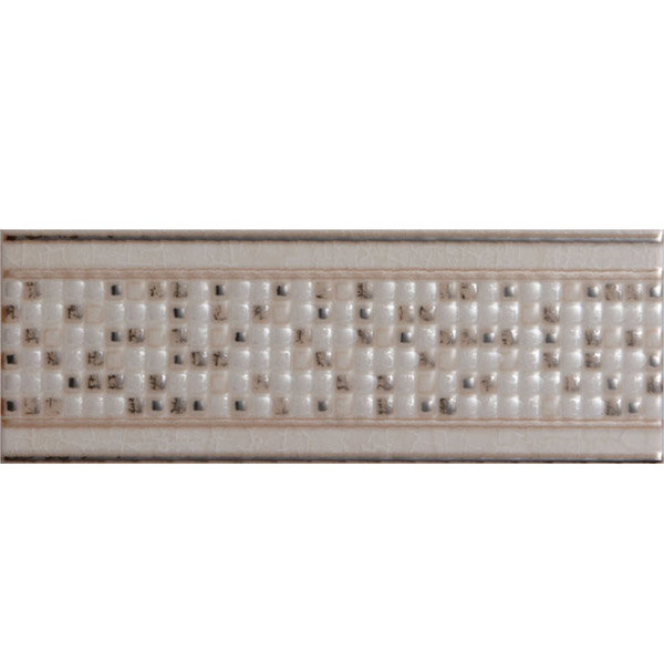Laura Ashley - 6 Wintergarden Beige Gloss Strips - 248x80mm - LA51157 Large Image