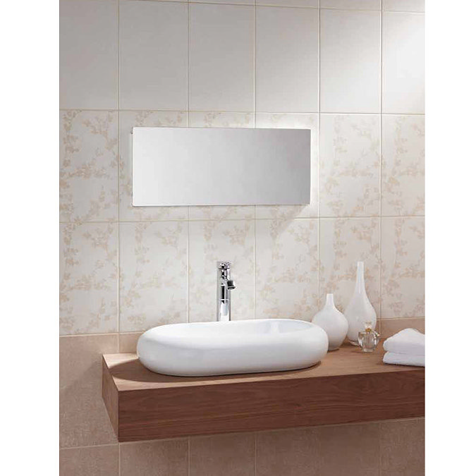 Laura Ashley - 10 Wintergarden Dark Beige Wall Gloss Tiles - 248x398mm - LA51133 Profile Large Image
