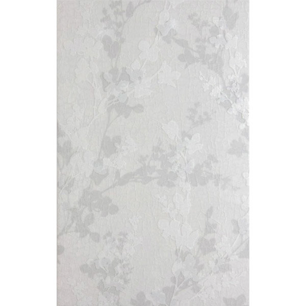 Laura Ashley - 10 Wintergarden Floral Grey Wall Gloss Tiles - 248x398mm - LA51027 Large Image