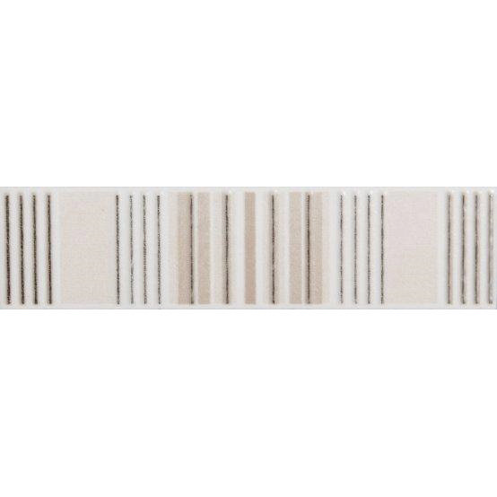 Laura Ashley - 6 Wiston Irving Stripe Cream Satin Strips - 198x50mm - LA51348 Large Image