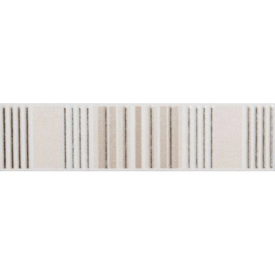 Laura Ashley - 6 Wiston Irving Stripe Cream Satin Strips - 198x50mm - LA51348 Large Image