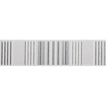 Laura Ashley - 6 Wiston Irving Stripe Grey Satin Strips - 198x50mm - LA51355 Profile Large Image