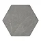 Layton Hexagon Dark Grey Stone Effect Tiles