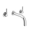Lazio Counter Top Basin + Wall Mounted Basin Mixer Tap Feature Large Image