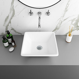 Lazio Square Counter Top Basin - 0TH - 410 x 410mm Large Image