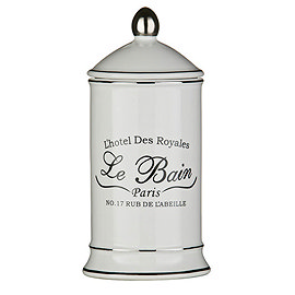 Le Bain White Ceramic Cotton Bud Jar - 1601340 Large Image