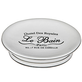 Le Bain White Ceramic Soap Dish - 1601338 Large Image