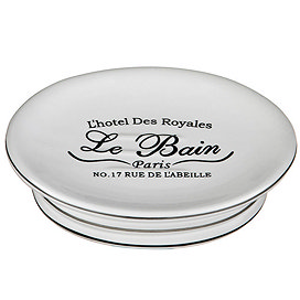 Le Bain White Ceramic Soap Dish - 1601338 Large Image