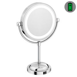 LED Illuminated Free Standing Cosmetic Mirror Medium Image