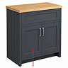 Left Hand Door for Chatsworth Graphite 810mm Vanity Unit