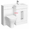 Left Hand Door for Valencia 1100mm White Gloss Combination Basin Unit