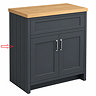 Left Hand Side Panel for Chatsworth Graphite 810mm Vanity Unit