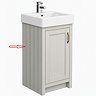 Left Hand Side Panel for Chatsworth Traditional Grey Vanity Unit 425mm