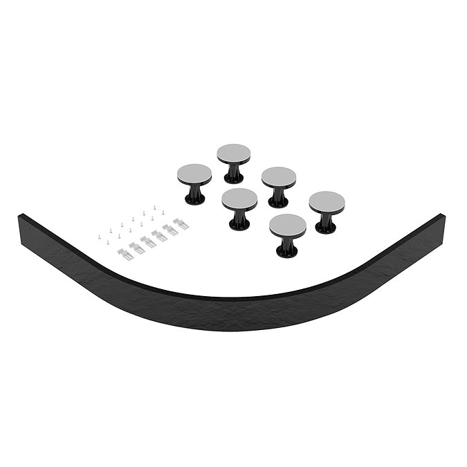 Leg + Panel Riser Kit for Black Slate Quadrant + Offset Quadrant Trays