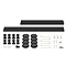 Leg + Panel Riser Kit for Black Slate Square + Rectangular Trays (over 1200mm) Large Image