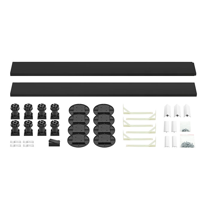 Leg + Panel Riser Kit for Black Slate Square + Rectangular Trays (up to 1200mm) Large Image