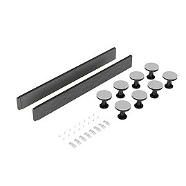 Leg + Panel Riser Kit for Graphite Slate Square + Rectangular Trays (up to 1200mm)