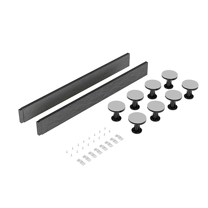 Leg + Panel Riser Kit for Graphite Slate Square + Rectangular Trays (up to 1200mm)