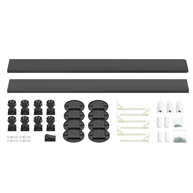 Leg + Panel Riser Kit for Graphite Slate Square + Rectangular Trays (up to 1200mm) Large Image