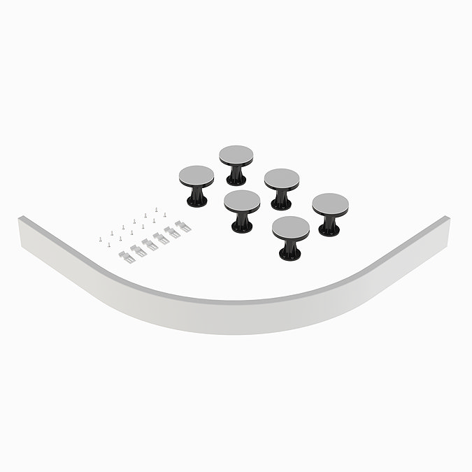 Leg + Panel Riser Kit for White Slate Quadrant + Offset Quadrant Trays