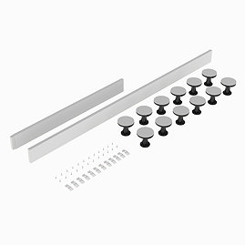 Leg + Panel Riser Kit for White Slate Square + Rectangular Trays (over 1200mm)